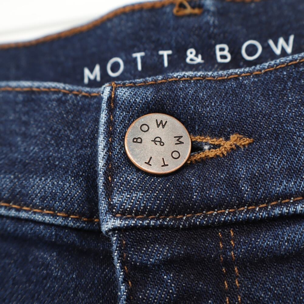 Mott & Bow 31x30 Women's Boyfriend Jean Dark Indigo Blue Premium Denim - Picture 4 of 8
